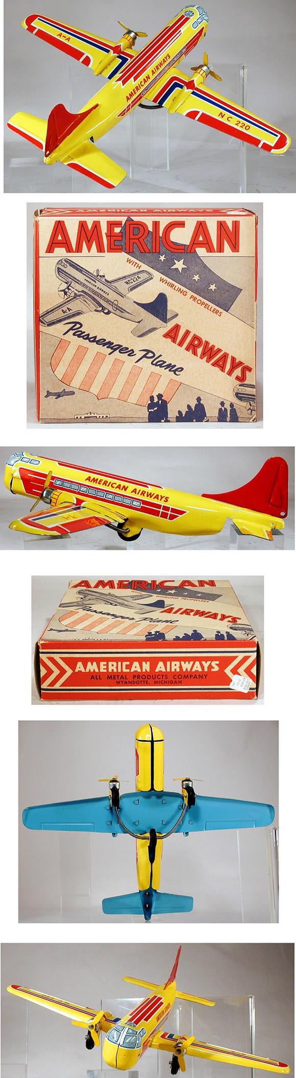 1954 Wyandotte No.220 American Airways Passenger Plane in Original Box